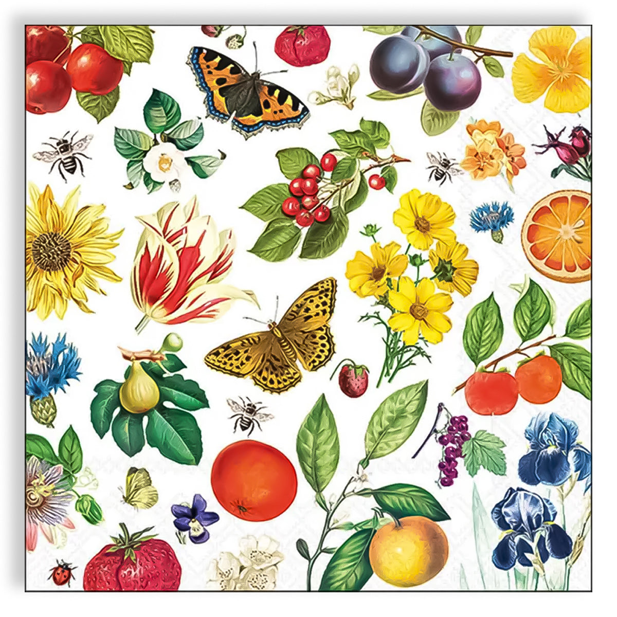 Guardanapo para Decoupage Ambiente 33x33cm com 2 Unidades - Amor Branco