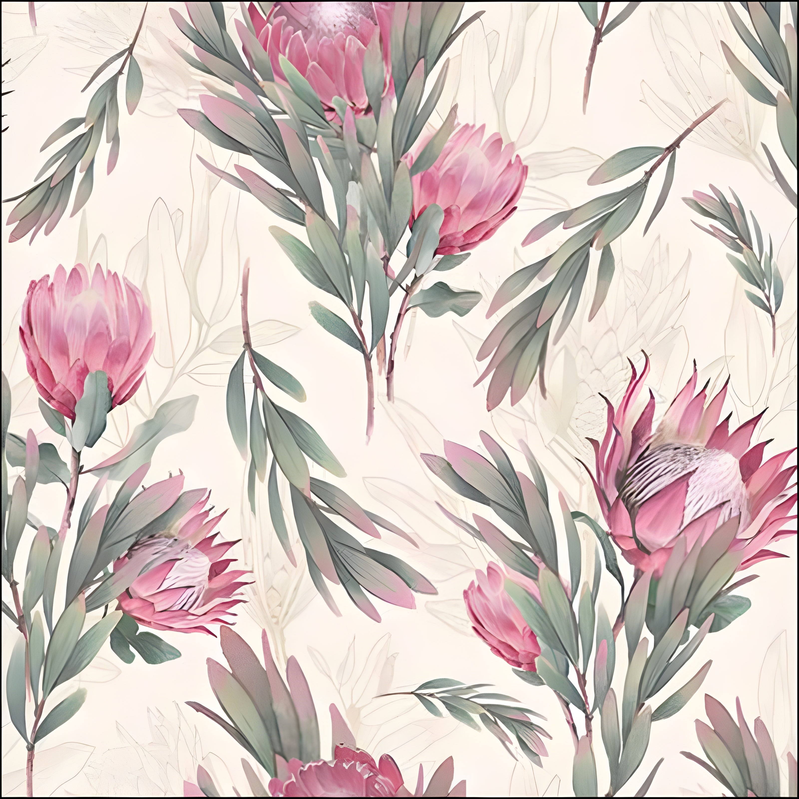 Guardanapo para Decoupage Ambiente 33x33cm com 2 Unidades - Protea Creme
