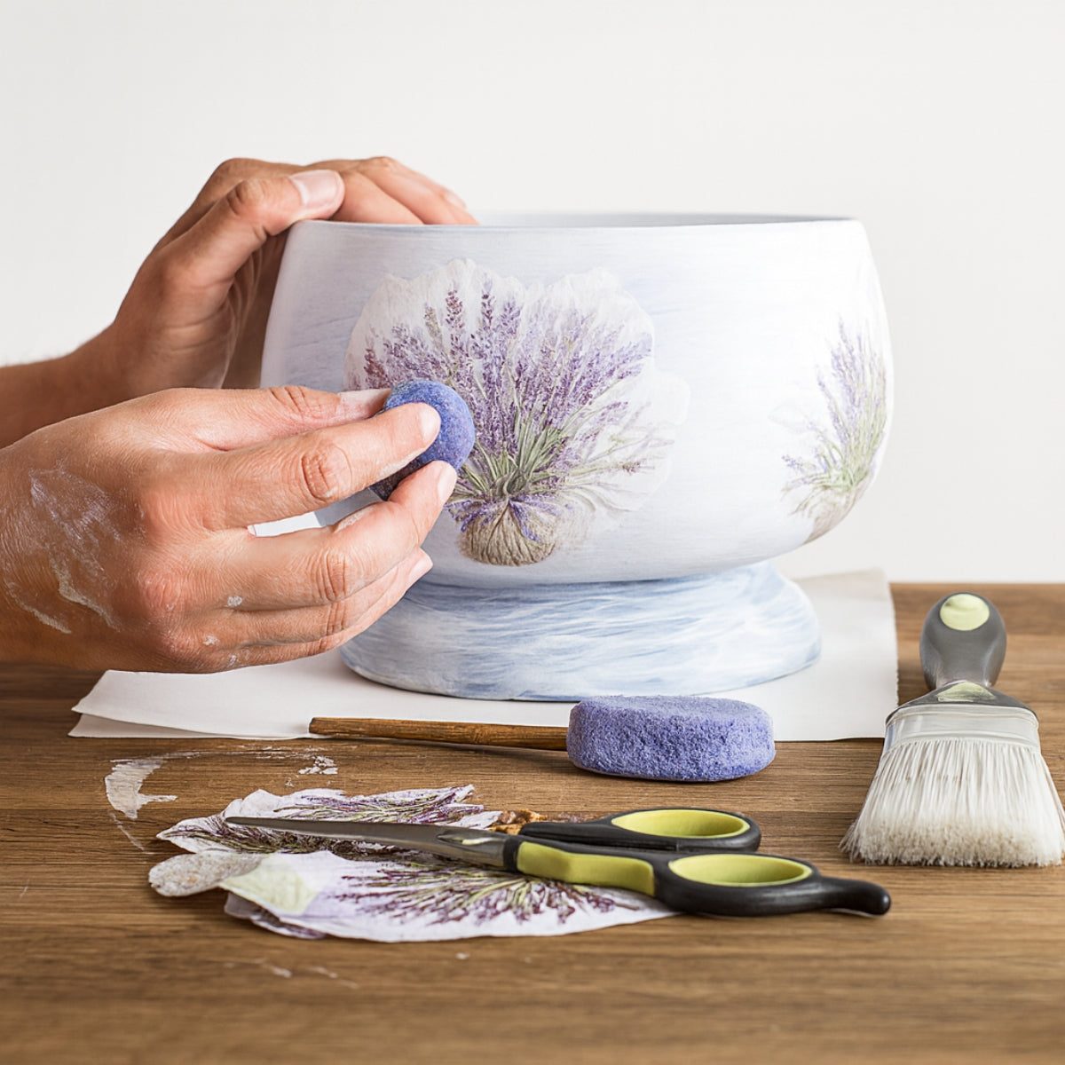 Guardanapo para Decoupage Ambiente 33x33cm com 2 Unidades - Protea Creme