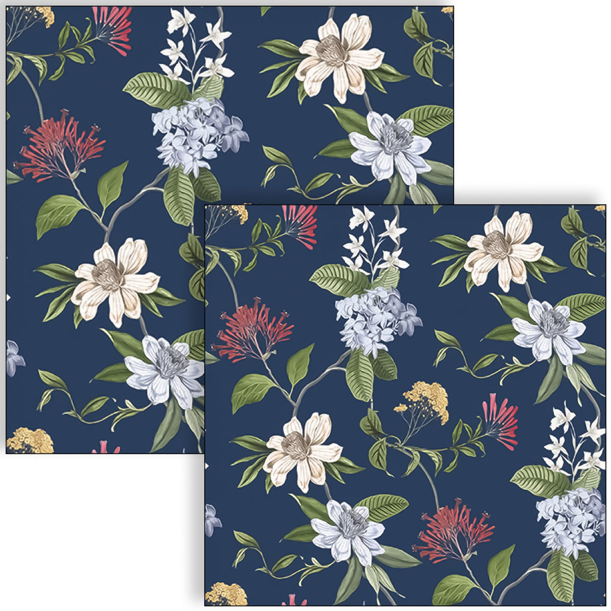 Guardanapo para Decoupage Ambiente 33x33cm com 2 Unidades - Floral Azul