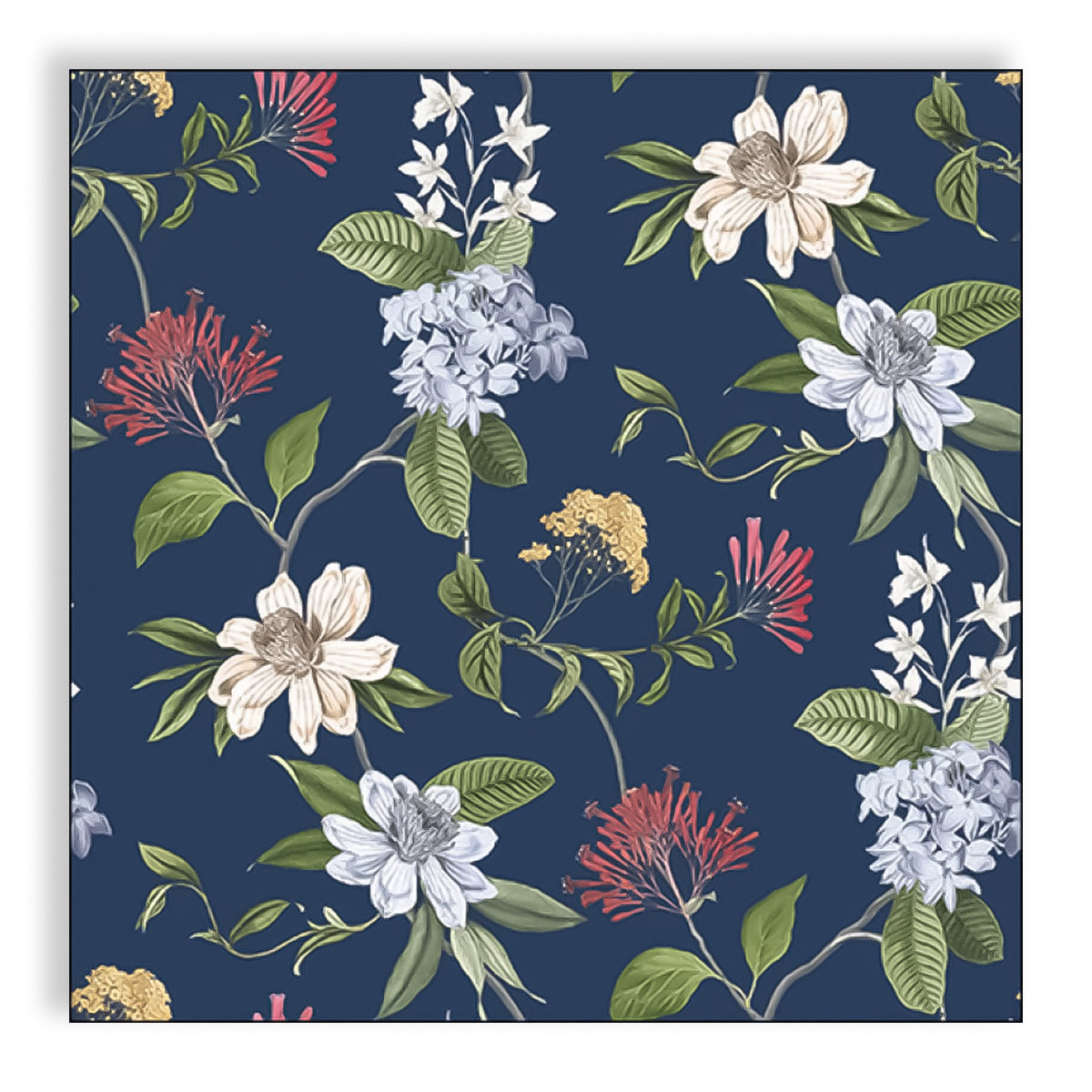 Guardanapo para Decoupage Ambiente 33x33cm com 2 Unidades - Floral Azul