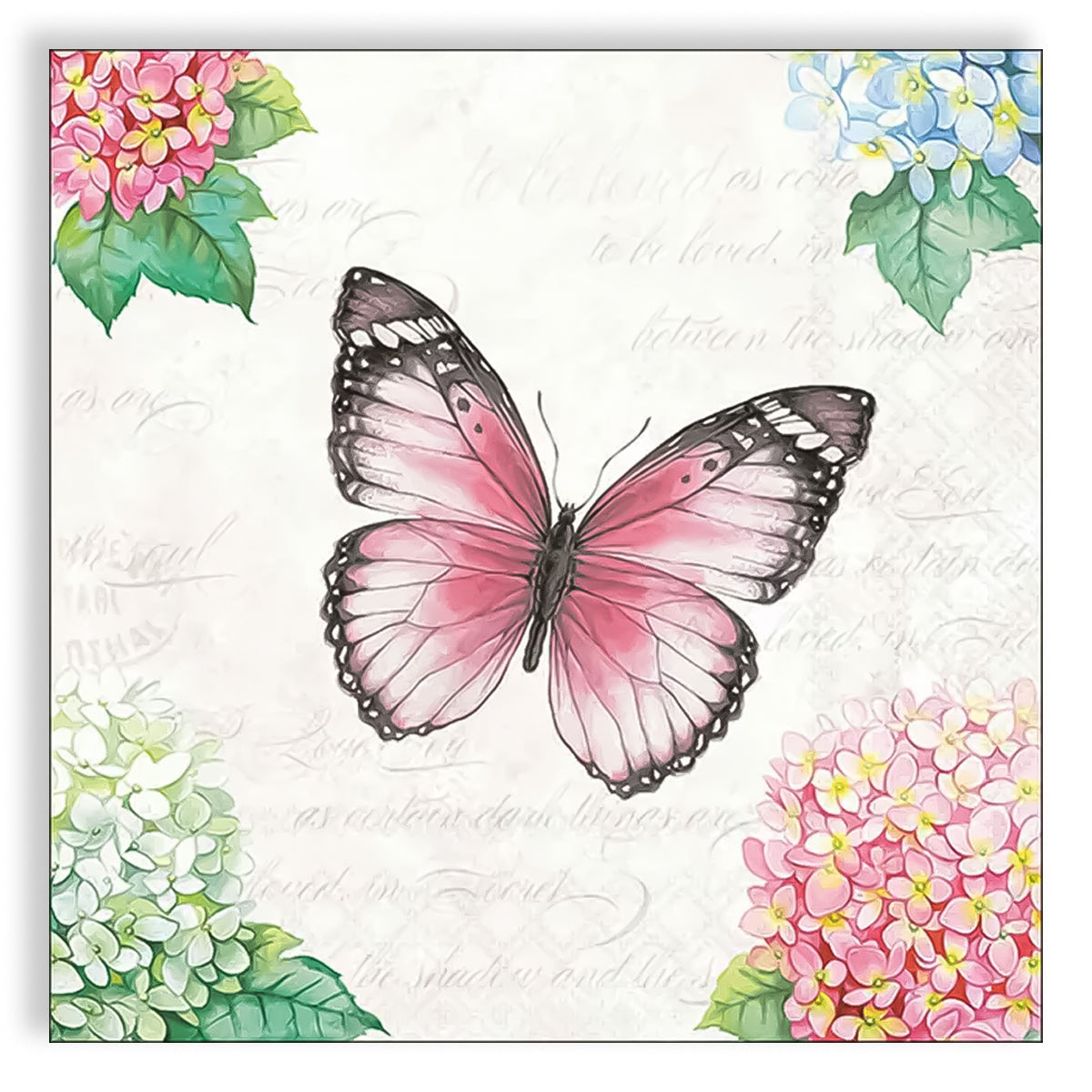 Guardanapo para Decoupage Ambiente 33x33cm com 2 Unidades - Borboleta