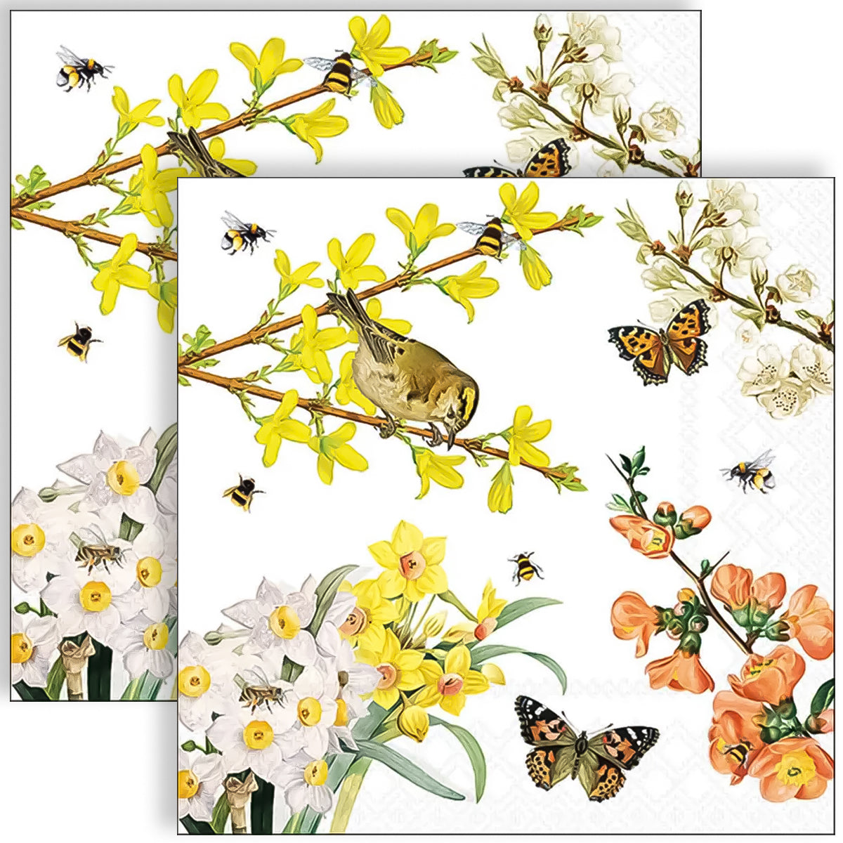 Guardanapo para Decoupage Ambiente 33x33cm com 2 Unidades - Despertar da Primavera