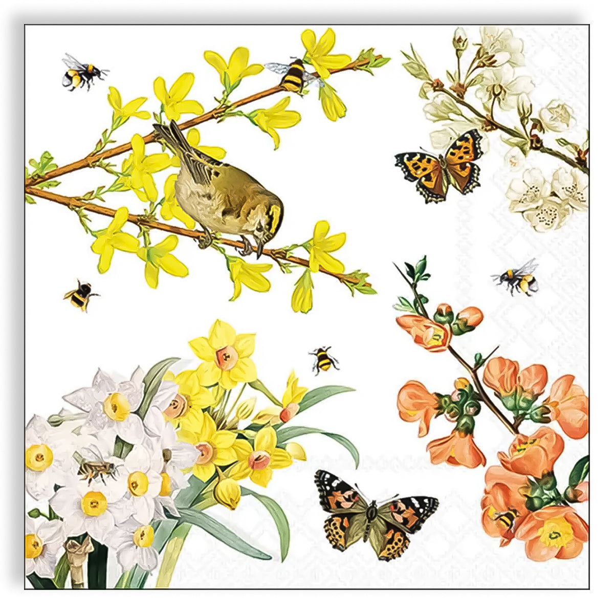 Guardanapo para Decoupage Ambiente 33x33cm com 2 Unidades - Despertar da Primavera