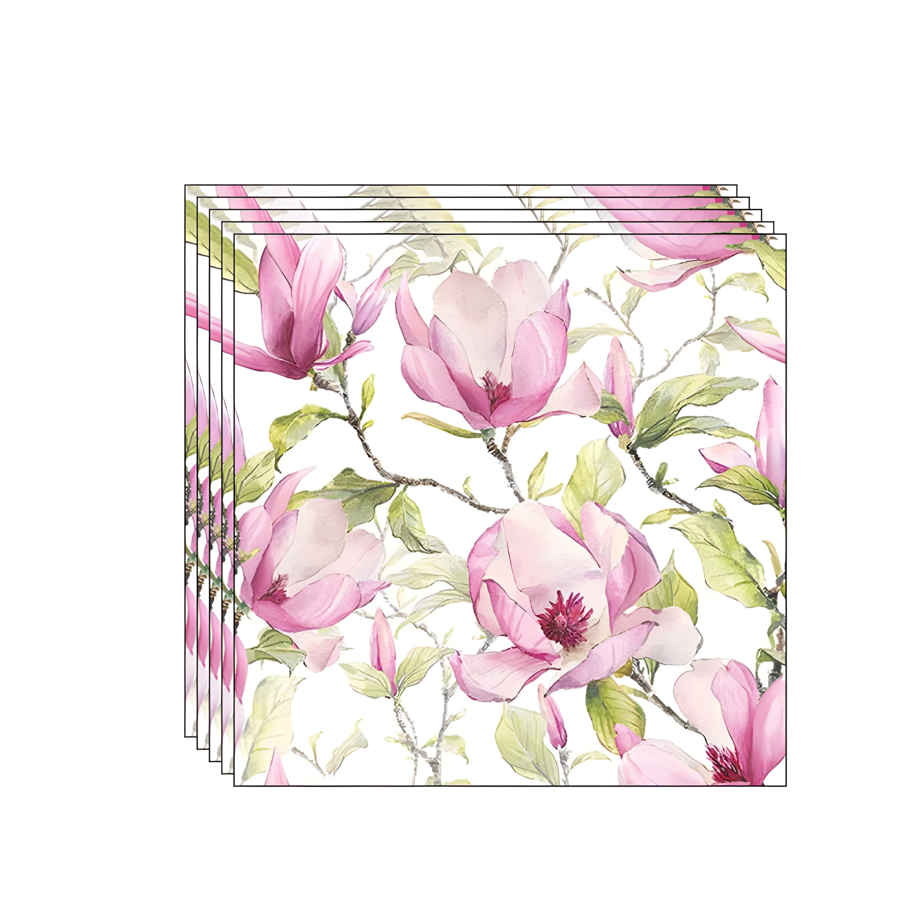 Guardanapo para Decoupage Ambiente 33x33cm com 2 Unidades - Magnólia em Flor