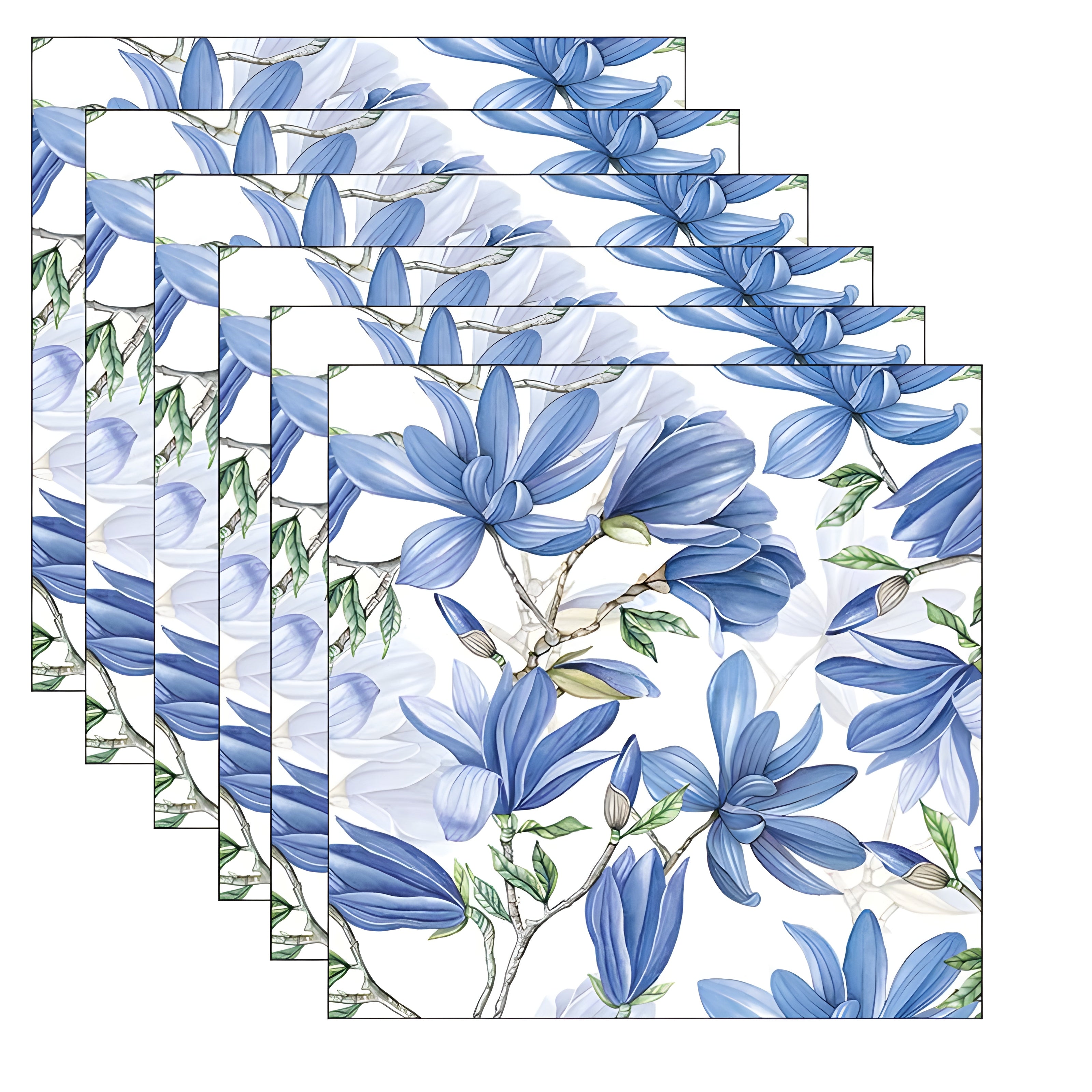 Guardanapo para Decoupage Ambiente 33x33cm com 2 Unidades - Magnólia Acuminata Branca