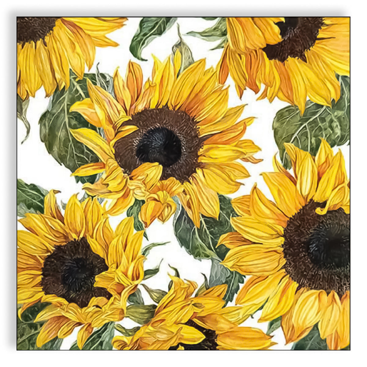 Guardanapo para Decoupage Ambiente 33x33cm com 2 Unidades - Girassóis Florescendo