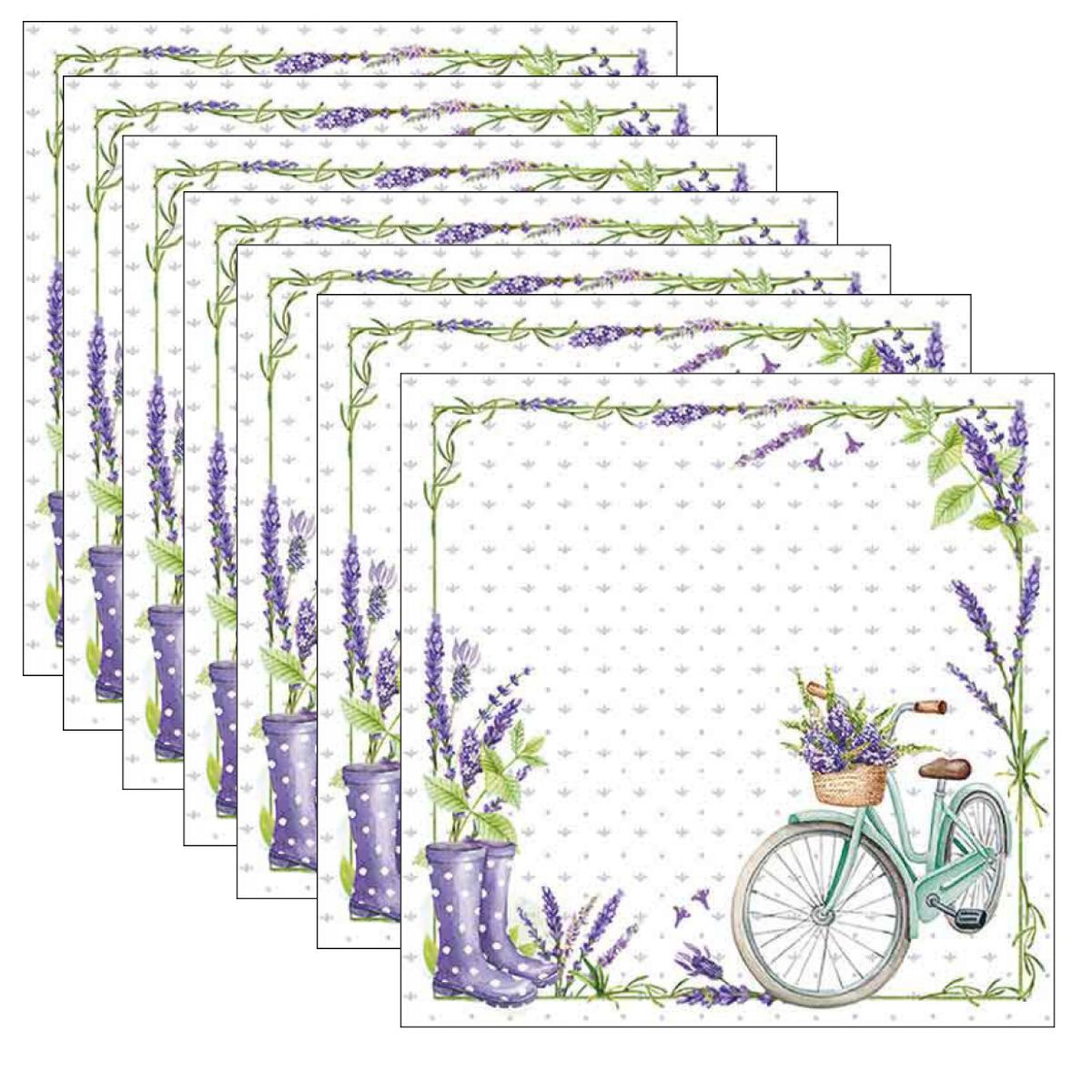 Guardanapo para Decoupage Ambiente 33x33cm com 2 Unidades - Amor Lavanda