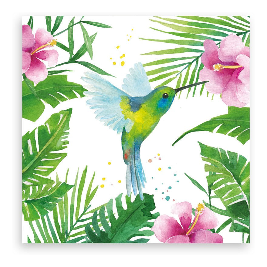 Guardanapo para Decoupage Ambiente 33x33cm com 2 Unidades - Beija-flor Tropical