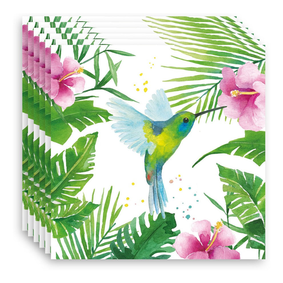 Guardanapo para Decoupage Ambiente 33x33cm com 2 Unidades - Beija-flor Tropical