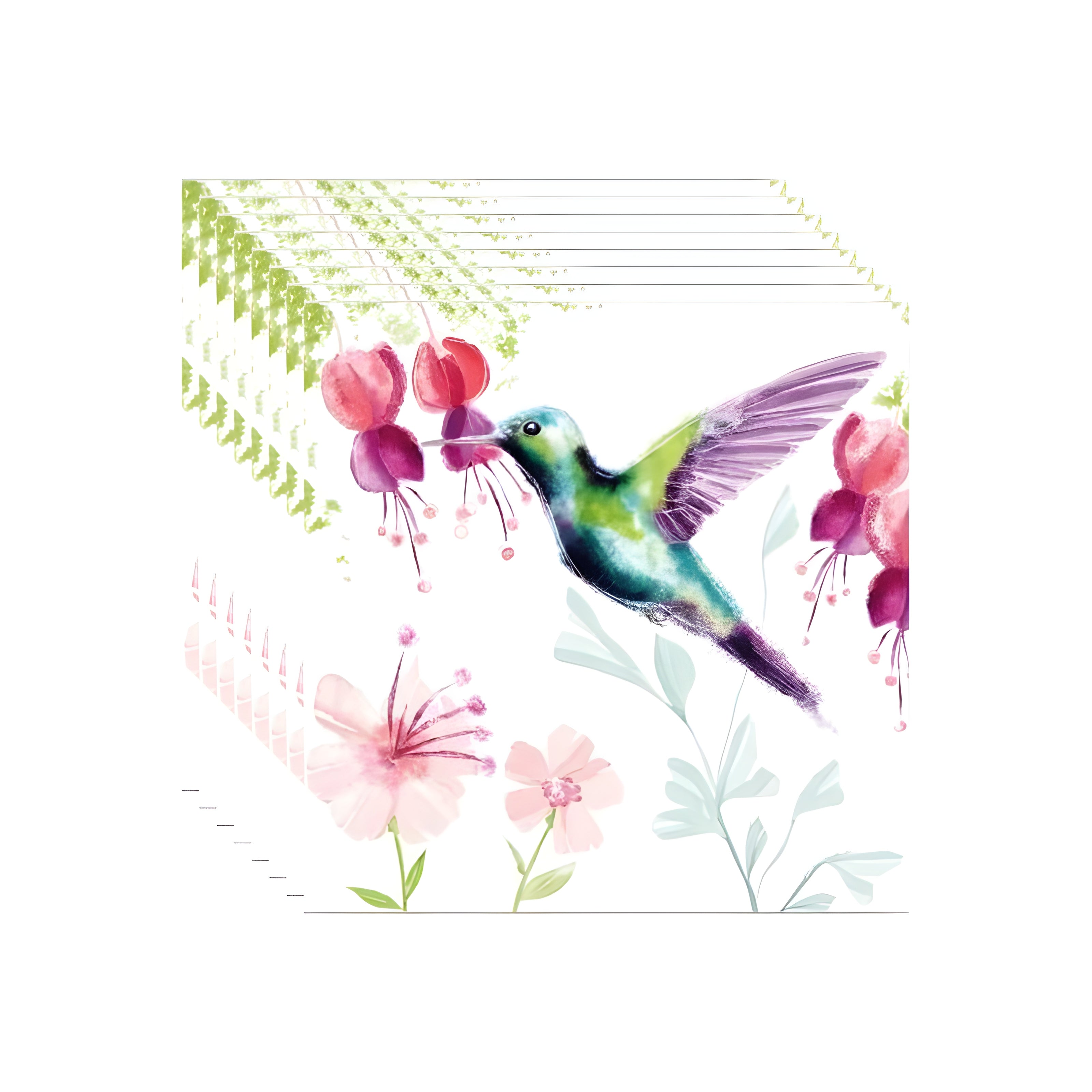 Guardanapo para Decoupage Ambiente 33x33cm com 2 Unidades - Beija-flor