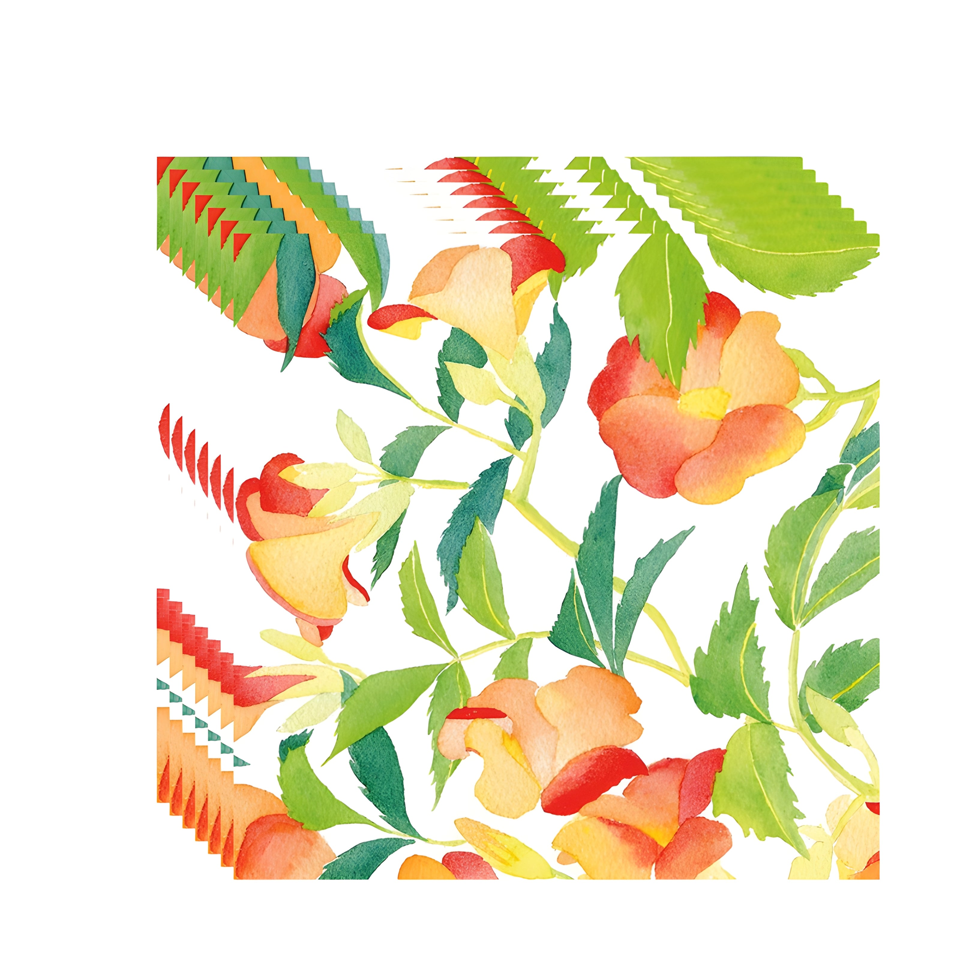 Guardanapo para Decoupage Ambiente 33x33cm com 2 Unidades - Begônia