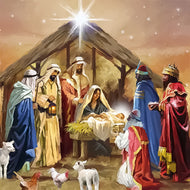 Guardanapo para Decoupage Ambiente 33x33cm com 2 Unidades - Presépio Natal