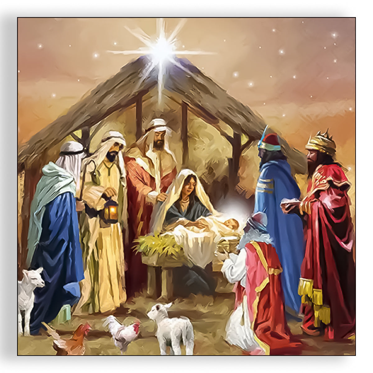 Guardanapo para Decoupage Ambiente 33x33cm com 2 Unidades - Presépio Natal