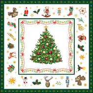 Guardanapo para Decoupage Ambiente 33x33cm com 2 Unidades - Natal Sempre Verde