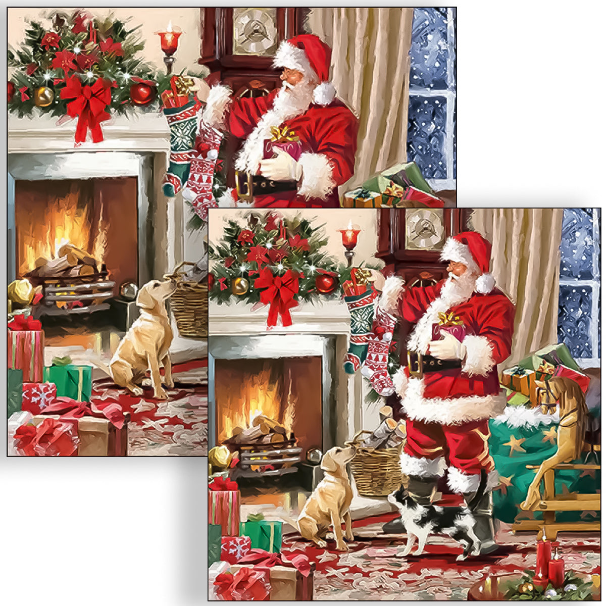Guardanapo para Decoupage Ambiente 33x33cm com 2 Unidades - Natal Papai Noel