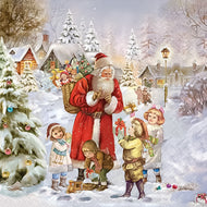 Guardanapos para Decoupage Ambiente Natal Papai Noel Traz Presentes 2 Unidades
