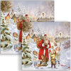  Guardanapos para Decoupage Ambiente Natal Papai Noel Traz Presentes 2 Unidades