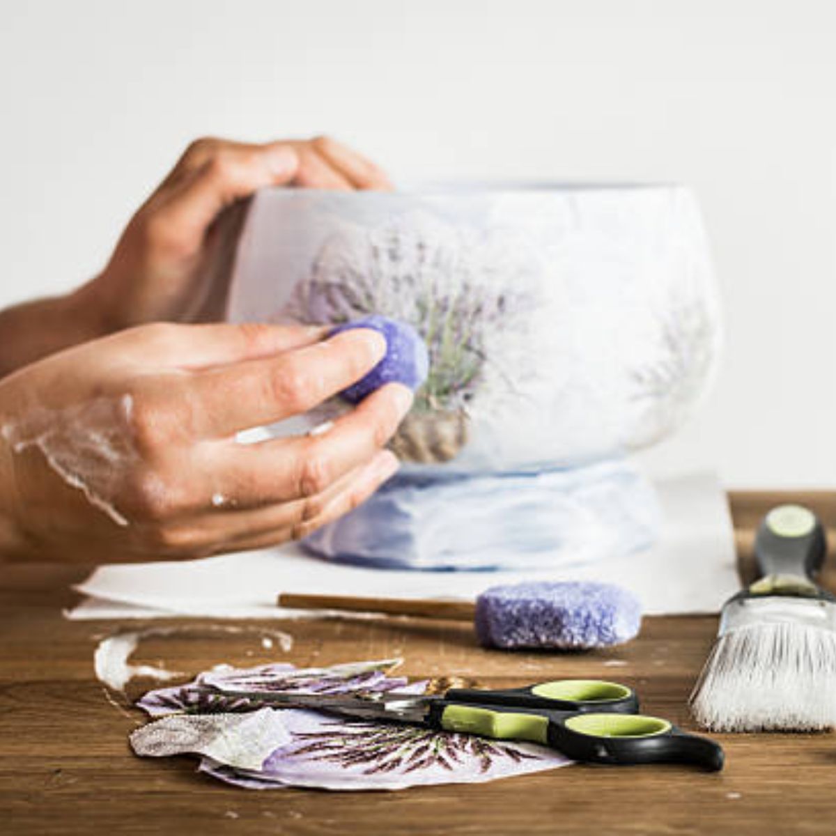 Guardanapo para Decoupage Ambiente 33x33cm com 2 Unidades - Elegância Branco Pérola