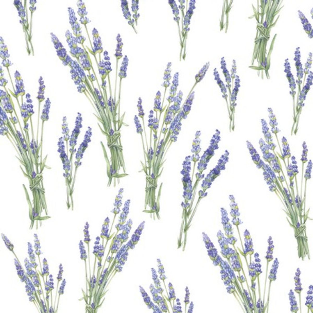 Guardanapo para Decoupage Ambiente 33x33cm com 20 Unidades - Buquês de Lavanda