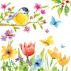 Guardanapo para Decoupage Ambiente 33x33cm com 20 Unidades - Pássaro Primavera