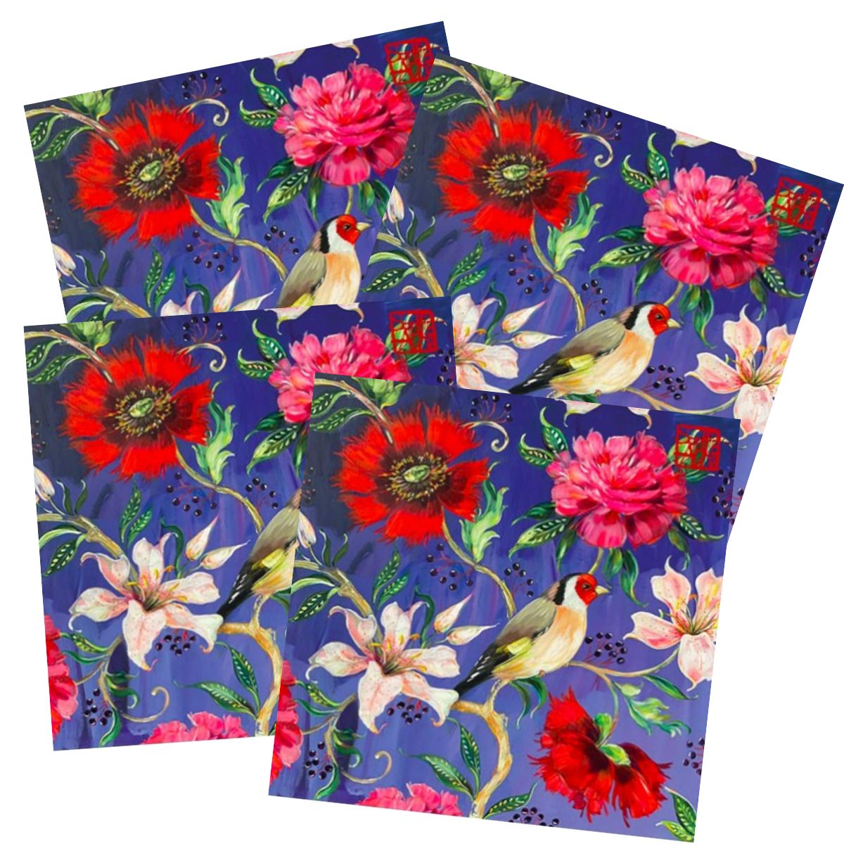 Guardanapo para Decoupage Ambiente 33x33cm com 20 Unidades - Flor Valerie
