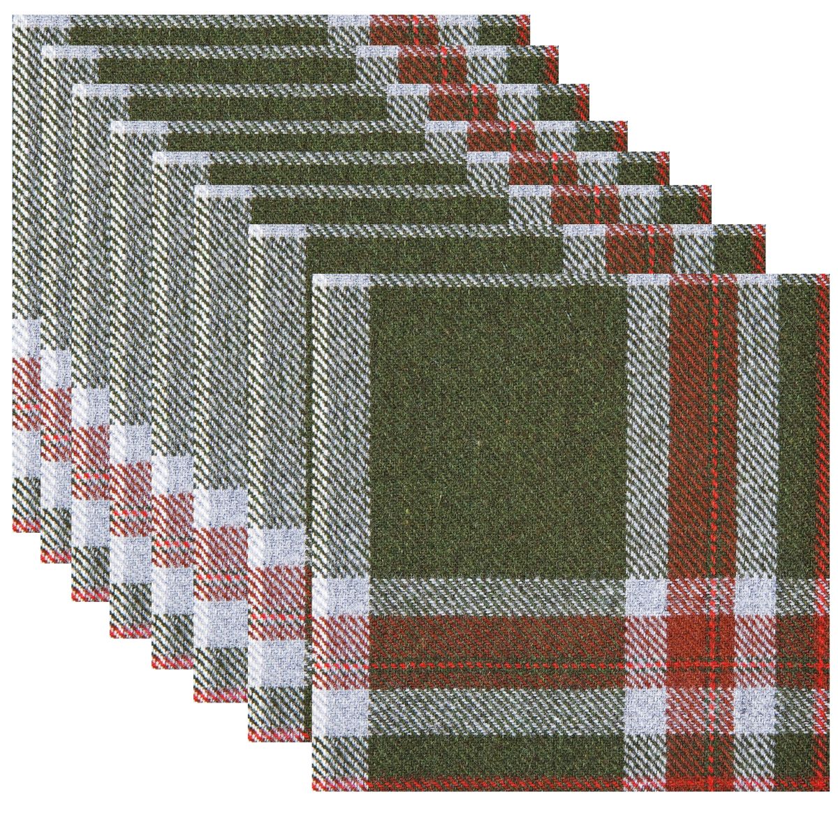 Guardanapo para Decoupage Ambiente 33x33cm com 2 Unidades - Xadrez Verde