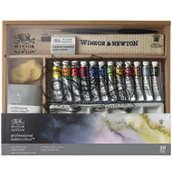 Estojo Madeira Tinta Aquarela 5ml Profissional Winsor & Newton Edição Limitada com 20 Peças