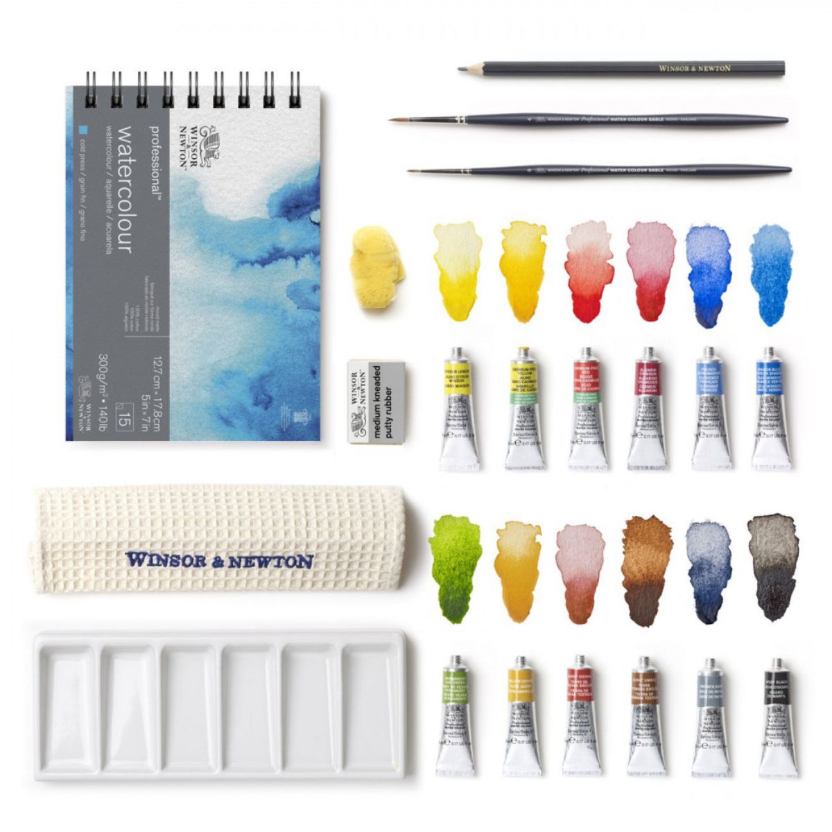 Estojo Madeira Tinta Aquarela 5ml Profissional Winsor & Newton Edição Limitada com 20 Peças
