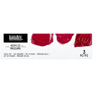 Estojo de Gel Aditivos para Tinta Acrílica Liquitex 100ml com 3 Unidades