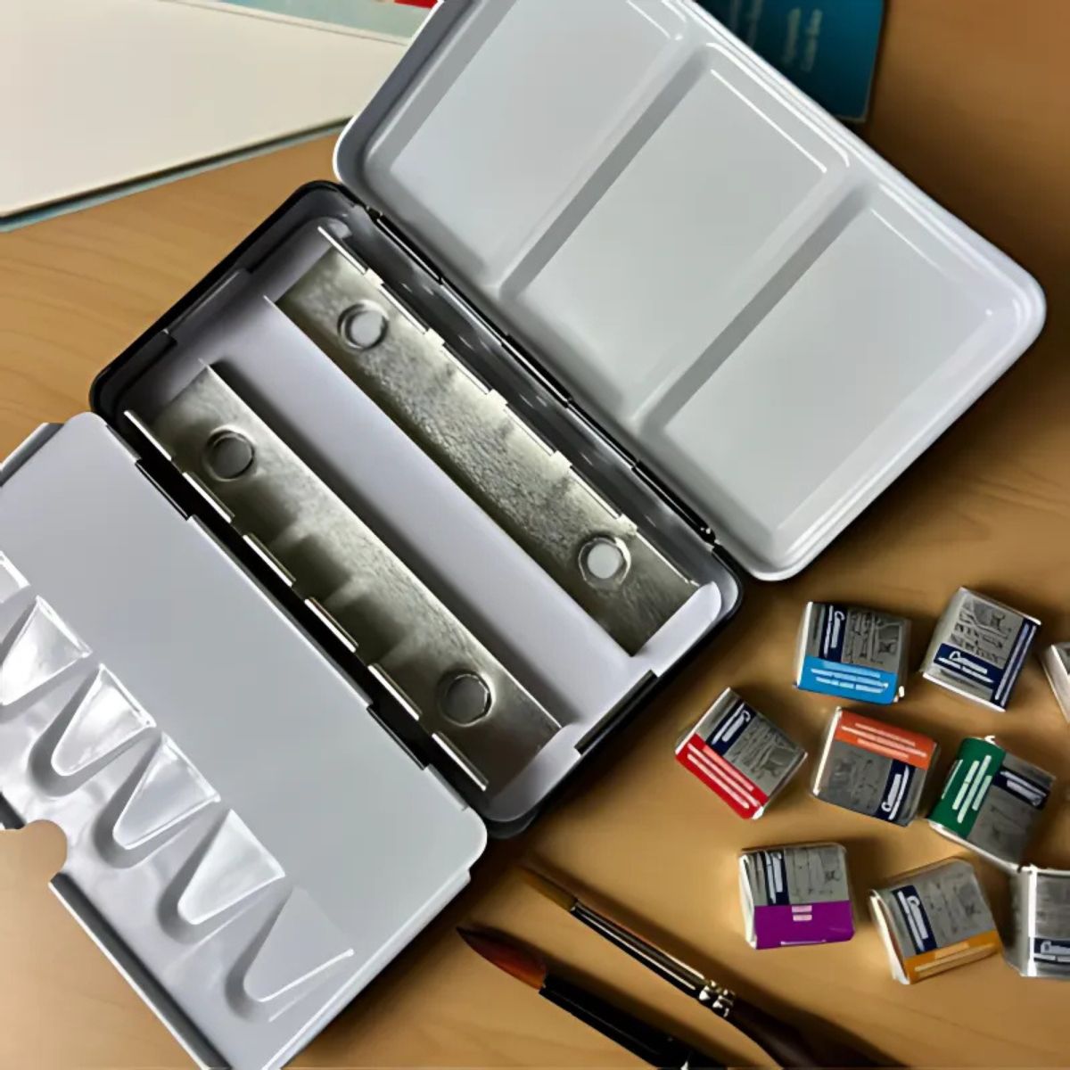 Estojo para Pastilha Aquarela Vazio Sinoart com 12 Cavidades