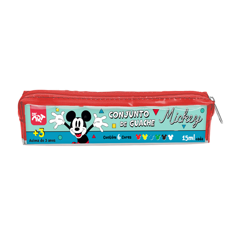 Estojo com Tintas Guache com 6 Cores - Mickey Dac - 4880