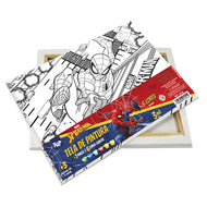 Tela para Pintura Guache com 1 Pincél e 6 Cores - Homem Aranha Dac - 4750