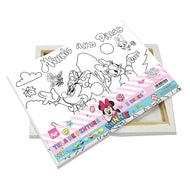 Tela para Pintura Guache com 1 Pincél e 6 Cores - Minnie Dac - 4748