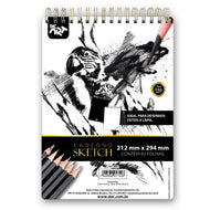 Caderno Sketch Dac Art com 50 Folhas sem Pauta 150g/m² 21,2x29,4cm Dac - 4889