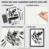 Caderno Sketch Dac Art com 50 Folhas sem Pauta 150g/m² 21,2x29,4cm Dac - 4889