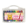 Giz de Cera Retrátil Aquarela com 12 Cores - Pooh Dac - 4736