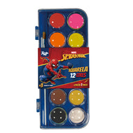 Paleta de Tinta Aquarela com 12 Cores - Homem Aranha Dac - 4726