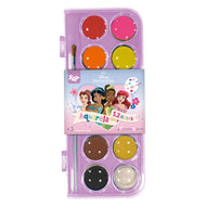 Paleta de Tinta Aquarela com 12 Cores - Princesas Dac - 4725