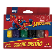 Guache Bastão com 6 Cores - Homem Aranha Dac - 4759