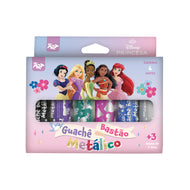 Guache Bastão Metálica com 6 Cores - Princesas Dac - 4766