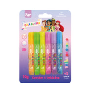 Cola Glitter Brilho com 6 Cores - Princesas Dac - 4709