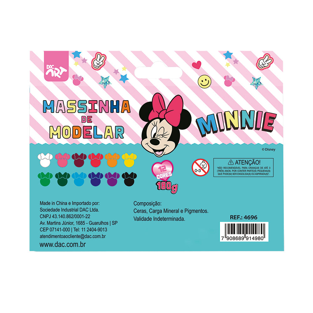 Massinha de Modelar com 12 Cores - Minnie Dac - 4696