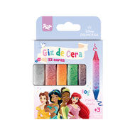 Giz de Cera Ponta Dupla com 12 Cores - Princesas Dac - 4745