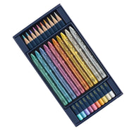 Kit Mixed Caran D'ache Media Metallic Cosmic Blue com 20 Peças