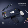 Kit Mixed Caran D'ache Media Metallic Cosmic Blue com 20 Peças