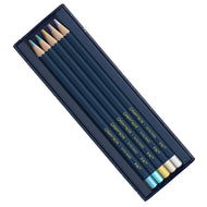 Estojo Lápis de Cor Caran D'ache Metallic Cosmic Blue com 10 Cores (Edição Especial)