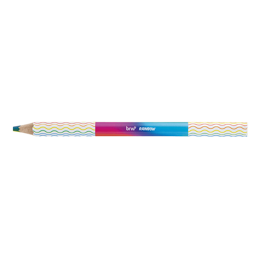 Lápis de Cor Rainbow Big Sextavado para Desenho e Colorir - Brw