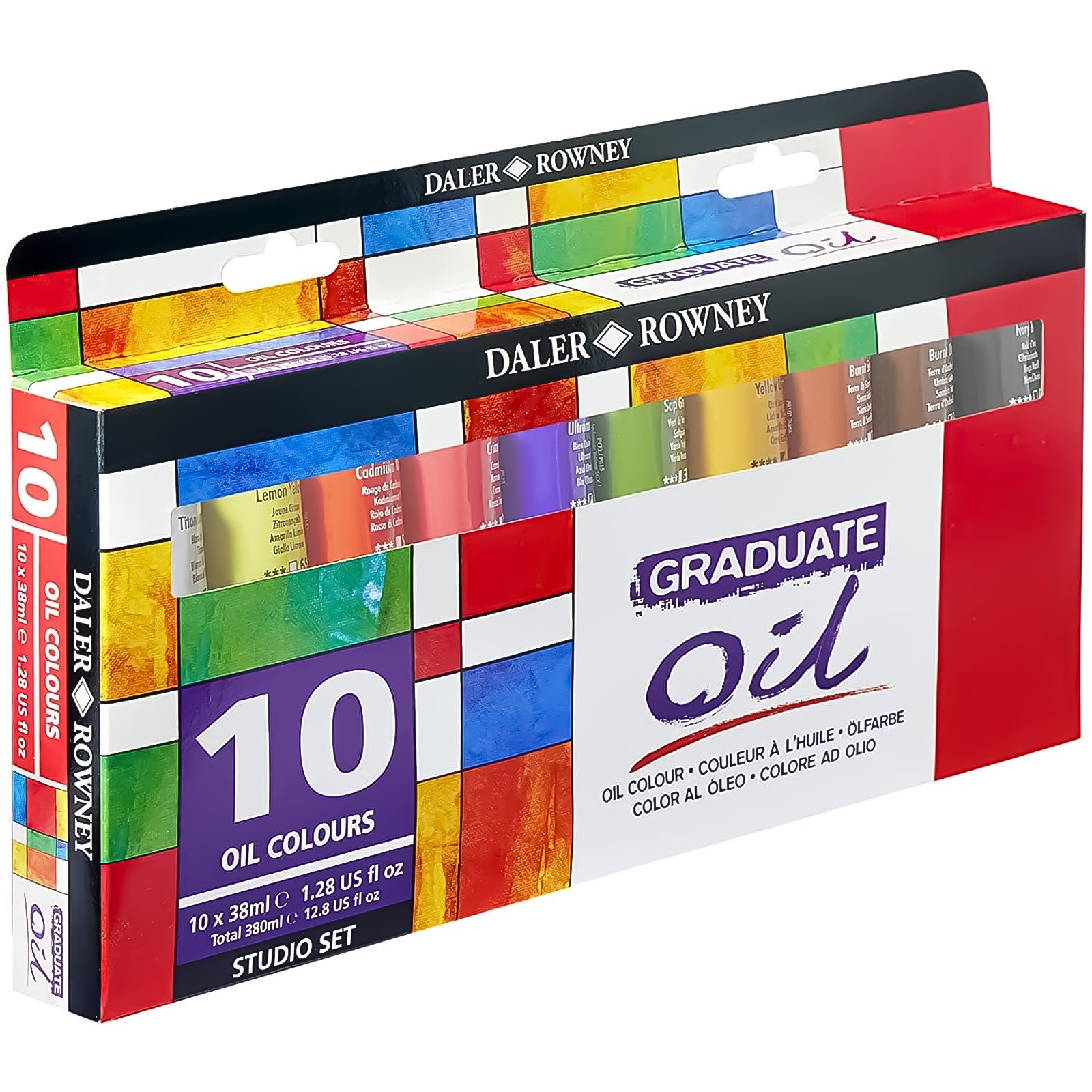 Estojo de Tinta a Óleo Daler & Rowney Graduate 38ml com 10 Cores 