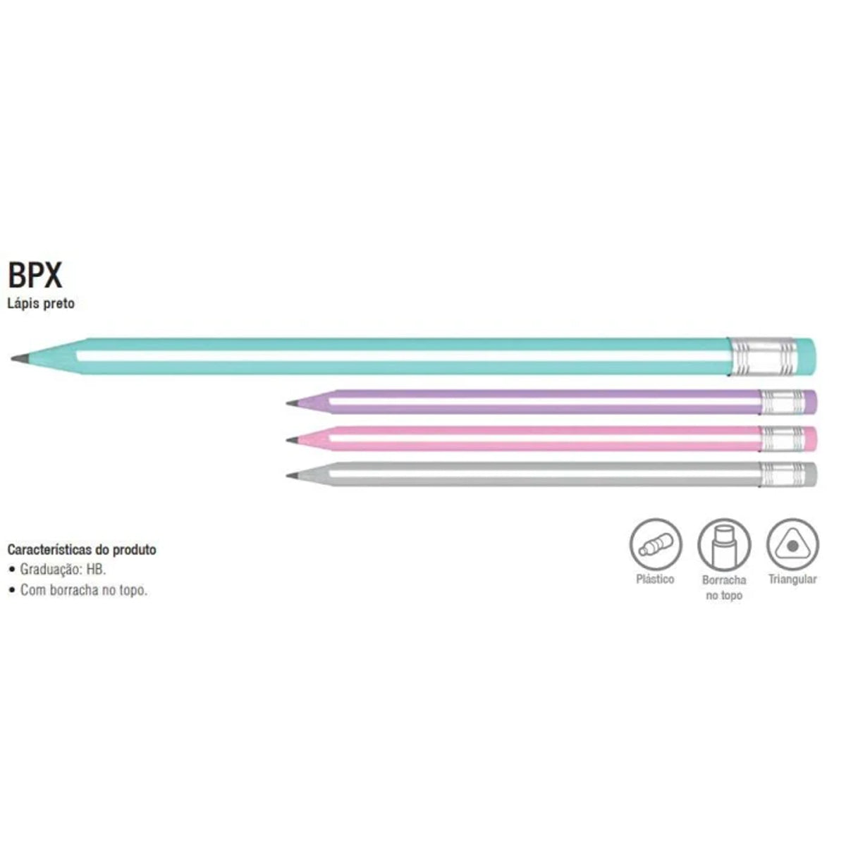 Lapis de Grafite Bpx Hb com Borracha - Cis